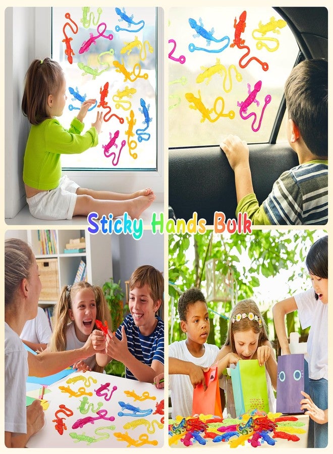DODOLOL 30 PCS Sticky Gecko Sticky Hands Bulk Sticky Toys for Kids Lizard-Shaped Geckos, Stretchable & Party Favors, Pinata Fillers, Treasure Box Prizes for Classrooms & Valentines Gifs Goodie Bag Stuffers - Image 4